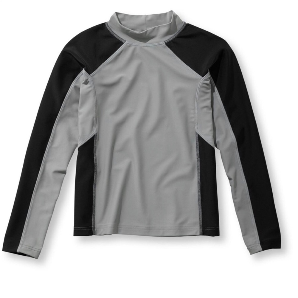 LLBean Boys’ Rash Guard Sun-and-Surf Shirt